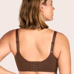 HSIA Minimizer Bras for Women Plus Size, Full Coverage Coolcomfort T Shirt Unlined Bra with Underwire for Heavy Breast, Coffee Brown 38DDD