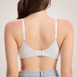 Eleplus 3 Pieces Lightly Lined Wireless Bras for Women Comfy Plunge T Shirt Bra Pack (Mixcolor2,34B)