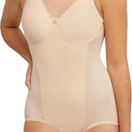 Bali Women's Firm-Control Shapewear, All-In-One Body Shaper with Built-In Underwire Minimizer Bra