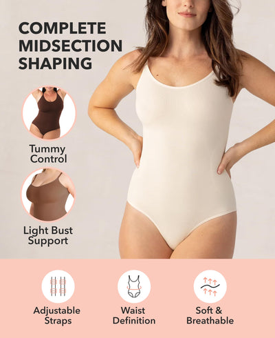 SHAPERMINT Brief & Thong Bodysuit - Tummy Control Seamless Body Shaper, Shapewear for Women Small to Plus Size