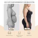 YIANNA V-Shaped Postpartum Fajas Colombianas Moldeadoras Enhanced Tummy Control Shapewear for Women Butt Lifter Faja Body Shaper,YA7567-Black-S