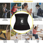 ChongErfei Waist Trainer Belt for Women & Man - Waist Trimmer Ab Belt - Tummy Control Body Shaper(Black,Medium)