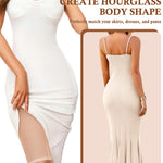 ORLAROY Shapewear for Women Tummy Control Body Shaper Shorts Butt Lifting High Waisted Trainer Panties Thigh Slimmer Girdle M Nude