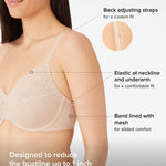 Wacoal Women's Seamless Visual Effects Minimizer, Roebuck, 38DDD