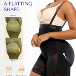 SHAPELLX Shapewear for Women Tummy Control High Waisted Body Shaper Side Zipper Bodysuit Postpartum Faja Black XXL