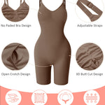 Women's Seamless Shapewear Tummy Control Bodysuit Body Shaper V Neck Seamless Butt Lifter Full Shaping Bodyshapers (Grey Brown,XX-Large)