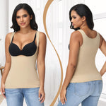 JOYSHAPER Compression Tank Tops for Women Shapewear Tank Tops Tummy Control Shapewear Camisole Open Bust Tank Top for Women Compression Tanks Tops Nude M