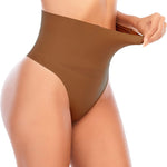 Werena Thong Shapewear for Women Tummy Control Seamless High Waist Body Shaper Underwear Shaping Panties