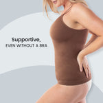 Underoutfit Shaper Cami for Women - Tummy Control, Slimming - Small, Cocoa