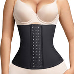 Lover-Beauty Waist Trainer for Women Latex Underbust Waist Cincher Corset, Tummy Control Corset Sport Girder Hourglass Body Shaper, 4XL, Black