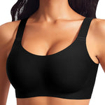 Womens Wireless Jelly Bras Plus Size No Underwire Seamless Full Coverage Comfortable Everyday Bra with Medium Support