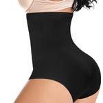 Werena Tummy Control Shapewear Panties for Women High Waisted Body Shaper Slimming Shapewear Underwear Girdle Panty(Black-seamless#2,Medium)