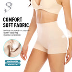 Werena Seamless Shaping Boyshorts Panties for Women Slip Shorts Under Dress Shapewear Shorts Tummy Control Underwear(A2# Beige (light Shaping), Medium)
