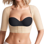 BRABIC Women's Shapewear Tops Post Surgery Compression Sleeve for Arm Shaper (Beige, Medium)