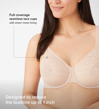 Wacoal Women's Seamless Visual Effects Minimizer, Roebuck, 38DDD