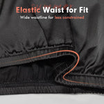 MANCYFIT Womens Half Slip for Under Dresses Satin Slip Skirt Mini Underskirt Black X-Large