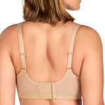HSIA Minimizer Bra for Women - Air Mesh T-Shirt Full Coverage Seamless Bra Plus Size Underwire Padded Bra for Large Bust Light Beige