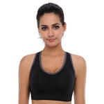 BAOMOSI Women's Seamless Racerback Sports Bra High Impact Support Yoga Gym Workout Fitness Black Blue Grey Purple Rose Red XL