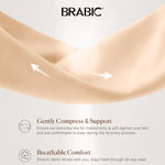 BRABIC Zip Front Closure Everyday Bra for Women Post Surgery Compression Support with Adjustable Straps Wirefree (X-Small, Beige)