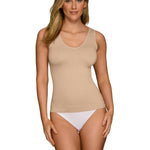 Vanity Fair Women's Seamless Spin Tank, Damask Neutral, X-Large