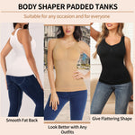 JOYSHAPER Compression Tank Tops for Women Cami Shaper with Built-in Bra Tummy Control Shapewear Shaping Camisoles