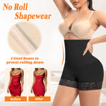 Tummy Control Shapewear Shorts for Women High Waisted Body Shaper Panties Slip Shorts Under Dresses Thigh Slimmer(#A4 Black(shaping),XX-Large)