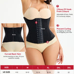 Nebility Waist Trainer for Women Corset Waist Cincher Shapewear Tummy Control Workout Body Shaper Compression Girdle Black