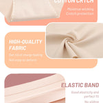 UNDER THE SEA Seamless Underwear for Women Plus Size Mid Rise Lingerie Brief Sexy No Show Panties Lingerie Cheeky Clothing Clothes outfits Apparel Gift Overnight Delivery Items Fashion 5 Pack XS-3XL