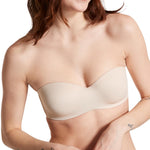 Victoria's Secret Pink Wear Everywhere Strapless Lightly Lined Bra, Adjustable Straps, Marzipan, 34C