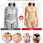 Nebility Shapewear for Women Tummy Control Seamless Compression Bodysuit Full Body Shaper Leotards Bodycon Butt Lifter (Beige, X-Large)