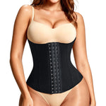 Nebility Waist Trainer for Women Corset Waist Cincher Shapewear Tummy Control Workout Body Shaper Compression Girdle Black