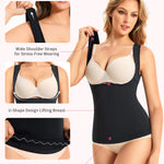 Gotoly Women's Waist Cincher Tummy Control Shapewear Compression Vest Invisible Body Shaper Black