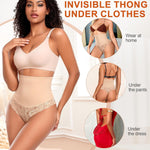 Werena Thong Shapewear for Women Tummy Control Seamless High Waist Body Shaper Underwear Shaping Panties
