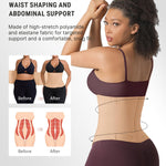 FeelinGirl Women’s Waist Cincher Belt Corset Slimming Adjustable Hook Loop Tummy Tuck Breathable Lightweight Khaki XL
