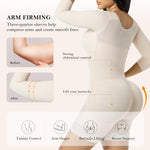YIANNA Fajas Colombianas Moldeadoras Postpartum Shapewear for Women Tummy Control Arm Compression Full Body Shaper,YA7522-Beige-XL