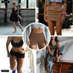 FallSweet BoyShort Underwear for Women No Show Seamless Panties Smooth Boxer Briefs Stretch Shorts, Coffee, M