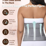 SHAPSHE Postpartum Belly Band Abdominal Binder Post Surgery Belly Binder Post Partum Belly Wraps Grey