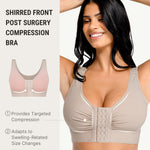 FeelinGirl Post Surgery Compression Bra Soft Support for Mastectomy Breast Augmentation Breast Lift Bra After Surgery Gray M