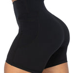 Sunzel 8" / 5" / 3" Biker Shorts for Women with Pockets, High Waisted Yoga Workout Shorts Black Large