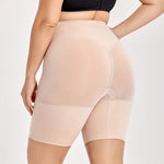 DELIMIRA Women's Tummy Control Shapewear Thigh Slimmer Shorts High Waist Beige Medium