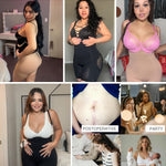 Lover-Beauty Women's Tummy Control Shapewear Bodysuit Seamless Butt Lifting Shorts Strapless Faja Body Shaper, Black, XL/XXL