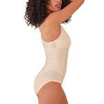 Bali Womens Shapewear, Ultimate Smoothing Bodysuit, Removable Foam Cups, Almond, Medium US