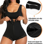 SHAPERX Women's Fajas Colombianas Shapewear Postpartum Tummy Control Body Shaper Butt Lifter Bodysuit,SZ7200-Black-New-S