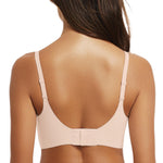 OEAK Womens Wireless Bras Comfortable Push Up Bra No Underwire Bra Full Support Lift Bralette Everyday Seamless Tshirt Bras Nude M