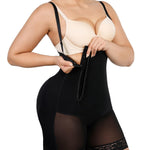 SHAPELLX Black Shapewear High Compression Shapewear Side Zipper Faja Body Shaper Tummy Control Butt Lifter Waist Trainer Bodysuit For Women Extra Firm Tummy (Black, 3X-Large)
