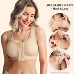 BRABIC Post Surgery Bra for Women Surgical Compression Bra Nude