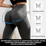 Anti Cellulite Leggings,3D Leggings Cellulite Compression,Resistance Band Legging for Women Tummy Control Butt Yoga Pants(Large,Black)
