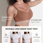FeelinGirl Womens Wirefree Everyday Bras Comfortable Bralette Light Brown XX-Large