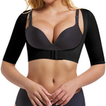 ONEW Upper Arm Shaper Compression Sleeves For Women Faja Post Surgery Slimming Posture Corrector Tops Shapewear，Black，Small