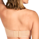HSIA Strapless Bra for Women Large Breasts Seamless Underwire Plus Size Convertible Bandeau Bra Light Beige